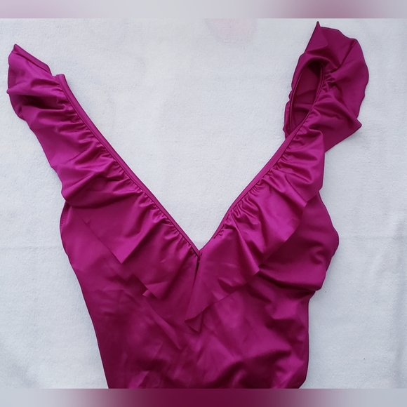 Pink Victoria Secret V Neck One Piece Bathing Suit - Picture 4 of 6